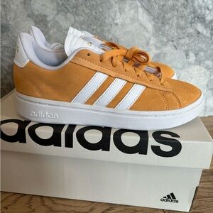 adidas Orange and White Athletic Shoes